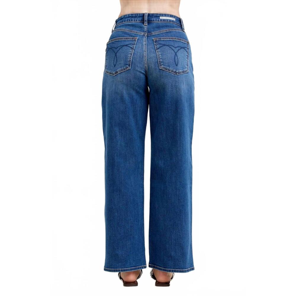 NEW JUDY BLUE high waist wilhelmena baggy fit jeans in dark wash - Picture 4 of 9